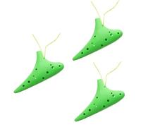 BESTonZON 3 Piezas ocarina infantil instrumento ocarina alto decorativa ocarina portátil flauta quena organo musical órgano musical ocarina clásica ocarina principiante abdominales Green