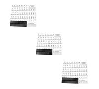 BESTonZON 3 Piezas piano pegatinas accesorios para pianos instrumentos para niños pegatinas o accesorios o etiquetas o para niños de o transparentes teclado Nota