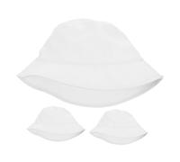 BESTonZON 3 Piezas Sombrero de Pescador para Gorra de Algodón Pintable para Verano Protección UV Cómodo para Actividades al Aire
