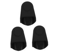 BESTonZON 3 Piezas Tapa protectora de la boquilla jetnozzle saxofón tapa boquilla saxo alto herramienta protectora cubierta protectora accesorio de instrumento musical gel de sílice Black