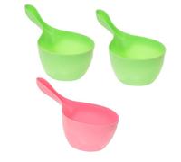 BESTonZON 3 Piezas taza de cabeza de lavado de bebé cucharón de agua de cocina cucharón de baño de agua cazo de baño taza de agua taza de lavado de baño taza de cabeza de lavado infantil