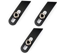 BESTonZON 3 Piezas tornillo micrófono Tuerca micrófono cromada Hebilla micrófono soporte para arco violín encantos aguacate nacarado colocar plato combinado adaptador