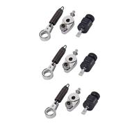 BESTonZON 3 Piezas Tornillos tambor partes instrumentos percusión ganchos metalicos pedalera muelles Leva resorte del pedal del tambor primavera kit batería conectar