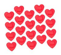 BESTonZON 30 hojas Parche Adhesivo para Heridas Forma de Corazón Transpirable y Resistente Unidades Curación Natural con Alta Adhesión y Diseño Microporoso