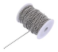 BESTonZON 30m Cadena De Bolas De Acero Inoxidable Joyería Manualidades Pulseras Collares y Cortinas Resistente y Fácil De Cortar Para Proyectos Diy