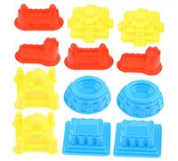 BESTonZON 30piezas Kit De Castillos De Arena Moldes De Plástico Grueso para Construir Divertido Playa y Hogar