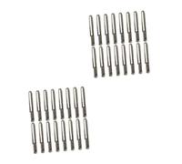 BESTonZON 32piezas Clavos De Cuerda De Metal Para Instrumentos Musicales Accesorios Para Lyra y Dulzaina Fijación Segura y Fácil De Instalar Plata