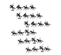 BESTonZON 32piezas Modelo De Caballero Medieval Caballo De Guerra Soldados De Juguete De Plástico Figuras De Acción para Decoración De Castillo y Juego Militar