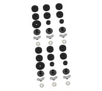 BESTonZON 36 Piezas Soporte De Pulsera Tuercas Tablero De Pedal De Guitarra Tirantes Arandelas De Tornillo Tela Navideña Accesorios De Tambor Junta Almohadillas De Tambor Accesorios De