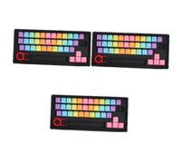 BESTonZON 3juegos Teclado Mecánico Personalizable De Teclas De Arcoíris Diseño Ergonómico y Duradero Compatible Interruptores Cherry Accesorio para Oficina y Gaming