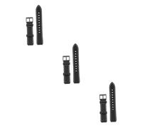 BESTonZON 3piezas Correa De Cuero Auténtico Para Reloj Inteligente Rápido Diseño Ergonómico y Cómodo Compatible Bandas De Hombre y Mujer