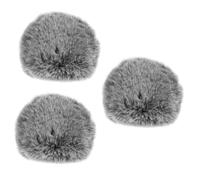 BESTonZON 3piezas Cubierta De Microfono Antiviento De Furry Filtro Protege De Saliva y Estornudos Compatible Grabaciones y Ktv