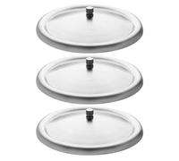 BESTonZON 3piezas Cubiertas De Taza De Acero Inoxidable Tapa Práctica Para Vasos Antiderrame Y Prueba De Polvo Para Uso Diario