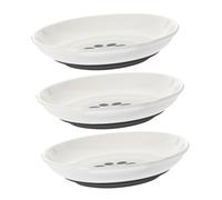 BESTonZON 3piezas Cuenco Profundo para Gatos De Base Antideslizante De Silicona Comedero para Comida De Gatos Plato Pequeño para Diseño De De