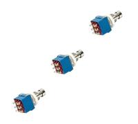 BESTonZON 3piezas Pedal De De Guitarra De Bypass Interruptor De Azul Para Circuitos De Efecto Compatible Vintage