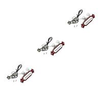 BESTonZON 3piezas Pickup Acústico Clip Guitarra Control De Volumen y Tono Amplificador De Sonido Para Guitarras Acústicas Color Rojo Resistente