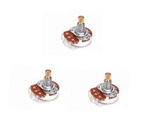 BESTonZON 3piezas Potenciómetro De Guitarra Bk Mini De Eje y Estriado Con Cabeza De Cobre Para Control De Volumen y Tono