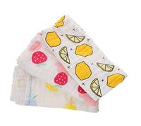 BESTonZON 3piezas Toallitas De Algodón Recién Nacido Toalla Facial Para Bebés Paños Para Eructar Toalla Para Saliva Para Niñas