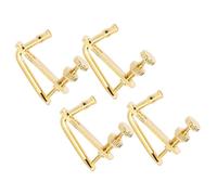 BESTonZON 4 Afinadores Finos De Cuerda Para Violín 4/4-3/4 De Aleación Metálica Dorada, Accesorios Duraderos Para Instrumentos Musicales, Prácticos y Compactos Para Afinación En Ejecuciones