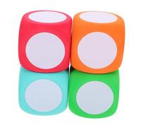 BESTonZON 4 Cubos De Borrado En Seco: Bloques De Espuma De 6 Cm para Contar Matemáticas con Superficies para Escribir. Herramienta Reutilizable para Enseñar Geometría En El Aula. Juegos De