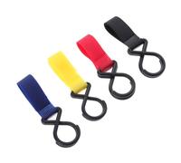 BESTonZON 4 Ganchos para Colgar Cochecitos de Ñiño y Sillas de Ruedas, Resistentes de Nylon y Sbs, Soporte hasta 5 Kg, Ideales para Llevar Bolsas de Compras