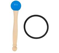 BESTonZON 4 Juegos cuenco de cristal juntas toricas tirador madera cantando cuencos golpeador de mazos de cuencos huelguistas de cuenco de sonido colocar martillo de goma