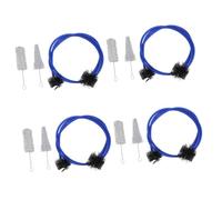 BESTonZON 4 Juegos pequeño cepillo de limpieza instrumento musical kit de limpieza de trompeta limpiador de agujeros de sonido cepillo para boquilla cepillo de saxofón Metal