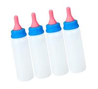 BESTonZON 4 Piezas Biberones para Alimentación de Terneros y Lechones con Tetinas Alargadas Botellas de Lactancia Manual para Corderos y Pequeños Mamíferos Cuidado Seguro para Animales