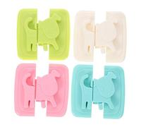 BESTonZON 4 Piezas bloqueo de seguridad para niños manijas de las puertas del gabinete de cocina pomos de puertas para armarios cerraduras de cajón de seguridad para bebés proteccion