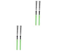 BESTonZON 4 Piezas cepillo de tambor tirador madera cepillos de limpieza tambor de varillas cepillo de baquetas accesorios para instrumentos cepillo de percusión alambre de acero rodillo