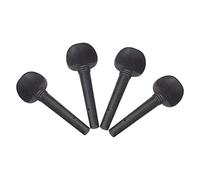 BESTonZON 4 Piezas Clavijas De Afinación De Madera Decoración De Violín Clavija De Afinación De Ébano Cabezales De Llaves Sintonizadoras Accesorios De Violín Bambú Black