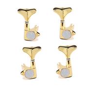 BESTonZON 4 Piezas Clavijas Reemplazo De Piezas De Guitarra Eléctrica Virolas De Guitarra Clavijeros De Casquillos Roscados Para Perillas De Cabezas De Golden