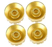 BESTonZON 4 Piezas de guitarra sintetizador synthesizer de volumen de guitarra de control de volumen bajo instrumentos musicales tapas de volumen de graves importante