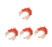 BESTonZON 4 Piezas gorro de ducha que bloquea el agua sombrero de baño para lavar el cabello champú de silicona gorro natacion niño tapones natacion niños protector de cabeza de bebé pestaña