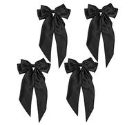 BESTonZON 4 Piezas Horquilla Niña Arcos Accesorios Para El Cabello Rojo Accesorios Para El Cabello De Boda Accesorios Para El Cabello Para Niñas Pinza De Pelo De La Boda Tela Black