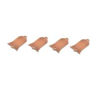BESTonZON 4 Piezas Tapa Metálica De Bronce Cubierta De Barra De Armadura Para Bajo Cubierta Protectora Para Alma De Guitarra Cubierta Del Alma Del Bajo Eléctrico Suministro De Bajos Metal