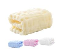 BESTonZON 4 piezas Toallas para Niña de Algodón Suave Multifuncional para Recién Nacidos Toallitas Cuadradas para Cara y Manos Colores Pastel Rosa Azul