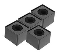 BESTonZON 4 Uds Etiqueta Soporte De Micrófono Micrófono Cubo Soporte De Micrófono Accesorios Soporte Micrófono Logo Cubo Mini Soporte De Micrófono Esponja