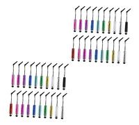 BESTonZON 40 Piezas Enchufe de teléfono Celular corazón Brillante Pegatinas X lápiz óptico teléfonos Inteligentes teléfonos móviles lápiz táctil Universal Teléfono móvil Plumero Aguja