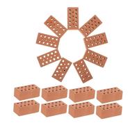 BESTonZON 40 Piezas Ladrillos Miniatura para Maquetas Arquitectura Accesorios para Montar Casas Ladrillos Micro Paisajismo Juguetes DIY Educativos para Decoración Detallada