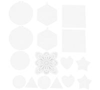 BESTonZON 45 Piezas Lámina de Malla de Plástico para Punto de Cruz, Hoja de Bordado en Color Claro, Plástico, Multi-forma, Ligera y Fácil de Guardar, para Manualidades y Varios estilos