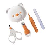 BESTonZON 4piezas Corte De Uñas Para Bebés Recién Nacidos Con Mango Ergonómico y Luz Kit De Cuidado De Uñas De Unidades Cortauñas De Precisión y Tijeras Cuidado De Bebés Pequeños