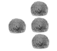 BESTonZON 4piezas Cubierta De Micrófono Antiviento De Peluche Funda Desmontable Para Protección y Reducción De Grabaciones y Entrevistas Compatible Varios De Micrófonos Color Mezclado