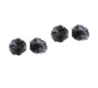 BESTonZON 4piezas Cubiertas De Microfono De Peluche De Micrófono y Lavables Fundas Antiviento Para Grabación y Ktv y Reducción De y Salpicaduras