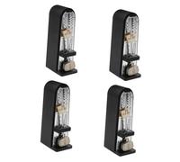 BESTonZON 4piezas Metrónomo Mecánico Versátil Para Piano Guitarra y Violín Práctico y Compacto Para Exámenes Musicales Control De Volumen Pantalla Led Clara Para Instrumentos Musicales