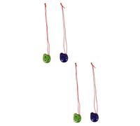 BESTonZON 4piezas Ocarina De Cerámica Huecos Forma De Con Cordón y Partituras Instrumento Musical c Para Principiantes y Color Aleatorio