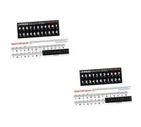 BESTonZON 4piezas Pegatinas Autoadhesivas Para Melodica Etiquetas De Teclado Musical Accesorios Para Principiantes Compatible y Teclas Guía De Notas Musicales