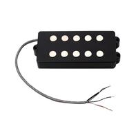 BESTonZON 5 Cuerdas Pastilla De Mástil De Puente Camioneta Guitarra Pastilla De Bajo Pastilla De Puente Abierto Almacenamiento De Línea De Pesca Pastillas Cuello Metal