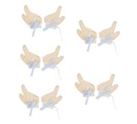 BESTonZON 5 Pares Deja de comer guantes para bebés manoplas para rascar recién nacido los niños dejan de chuparse el manoplas infantiles 0-3 meses mitones recién nacidos de algodón