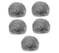 BESTonZON 5 Piezas Anti-Pop Cubierta De Micrófonos Micrófono Pantalla De Viento Accesorio De Micrófono Micrófono Parabrisas Peludo Parabrisas Para Micrófono Parabrisas Muff Elástico